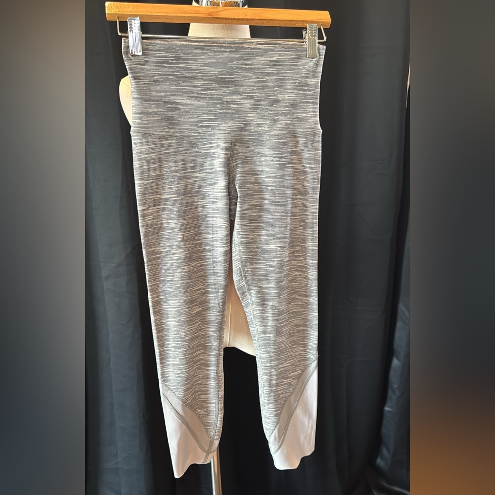 lululemon athletica Gray and White Leggings